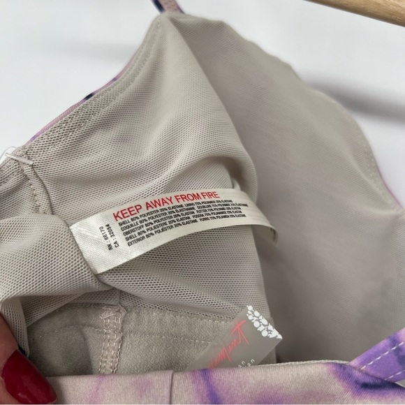 Free People Double Take Cropped Cami In Purple‎ Combo - Picture 11 of 12